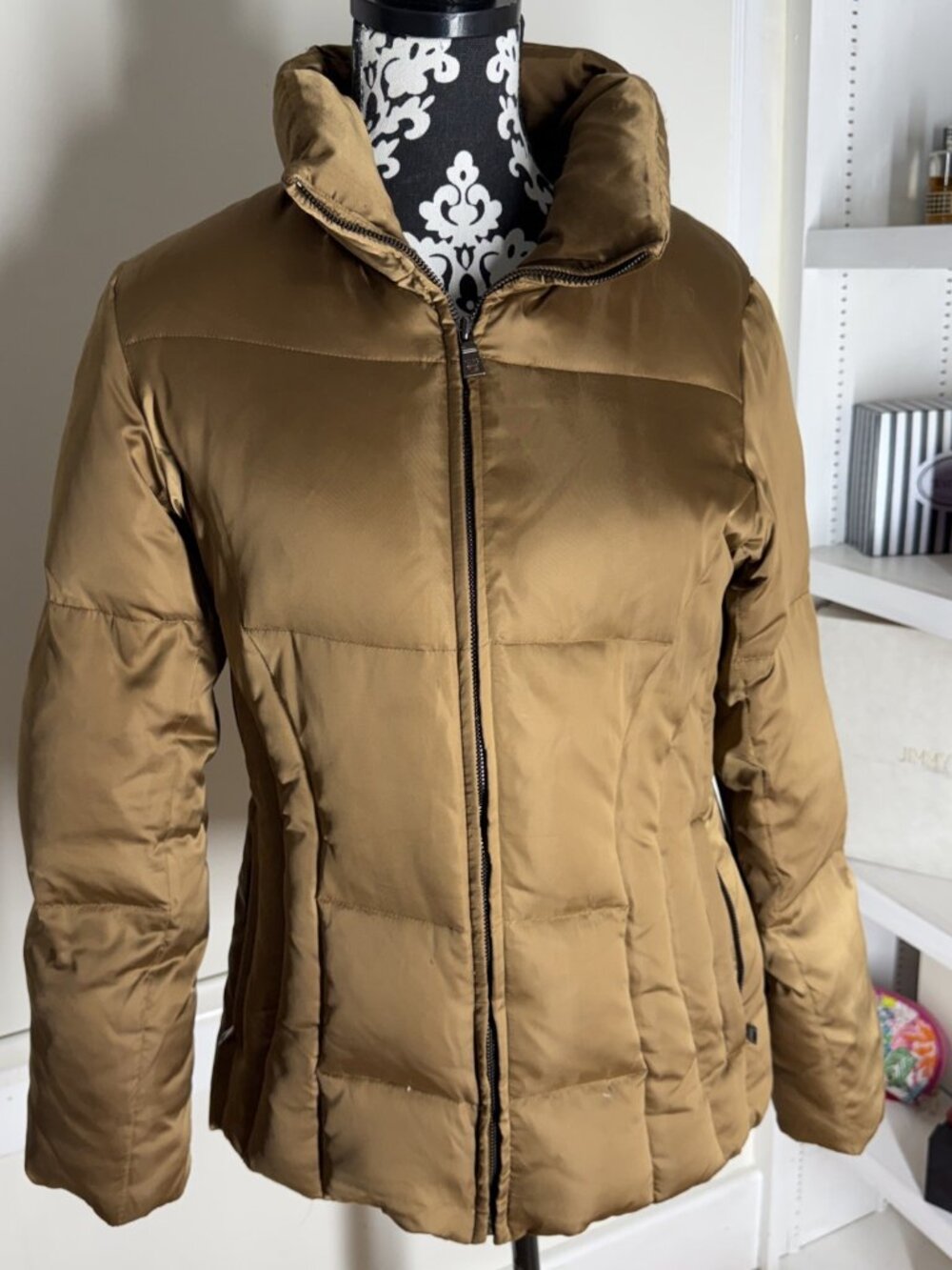 Marc New York duck down, quilted, Milk chocolate brown jacket Medium Warm City